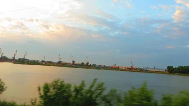 Вид из окна поезда - Река Дон (г. Ростов-на-Дону)