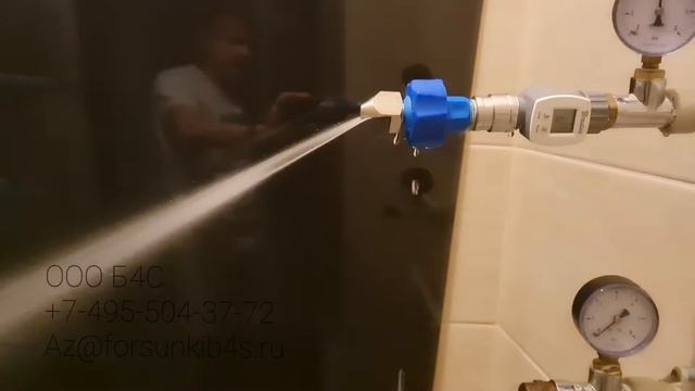 Форсунки для воды плоскоструйные высокой энергии B4S расход воды 10 л/3 бар, угол распыления 50 °