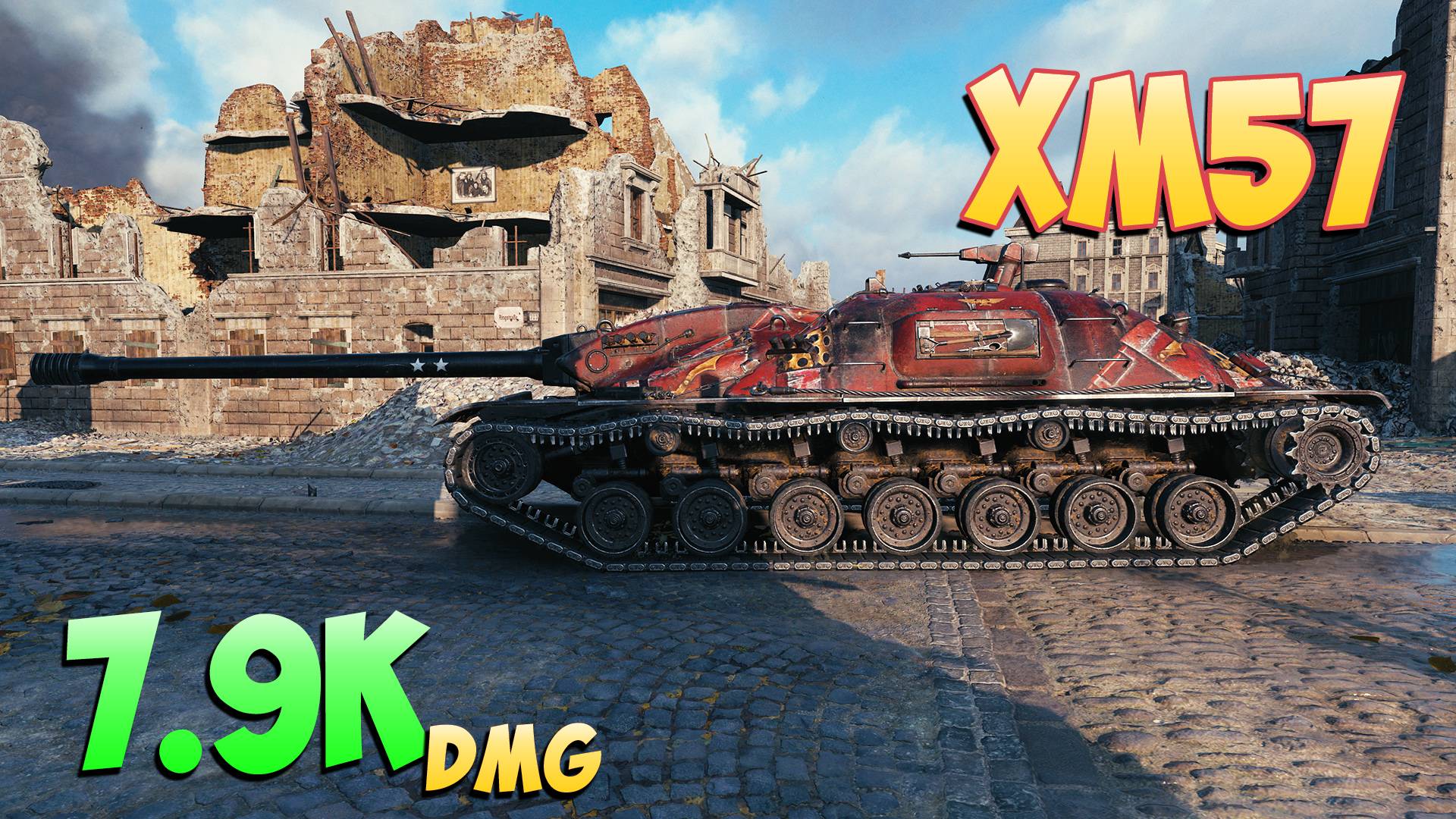 XM57 - 4 Фрагов 7.9K Урона - Без золота! - Мир Танков