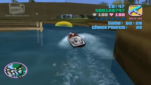 GTA Vice City - Walkthrough - Mission #30 - Stunt Boat Challenge (HD)