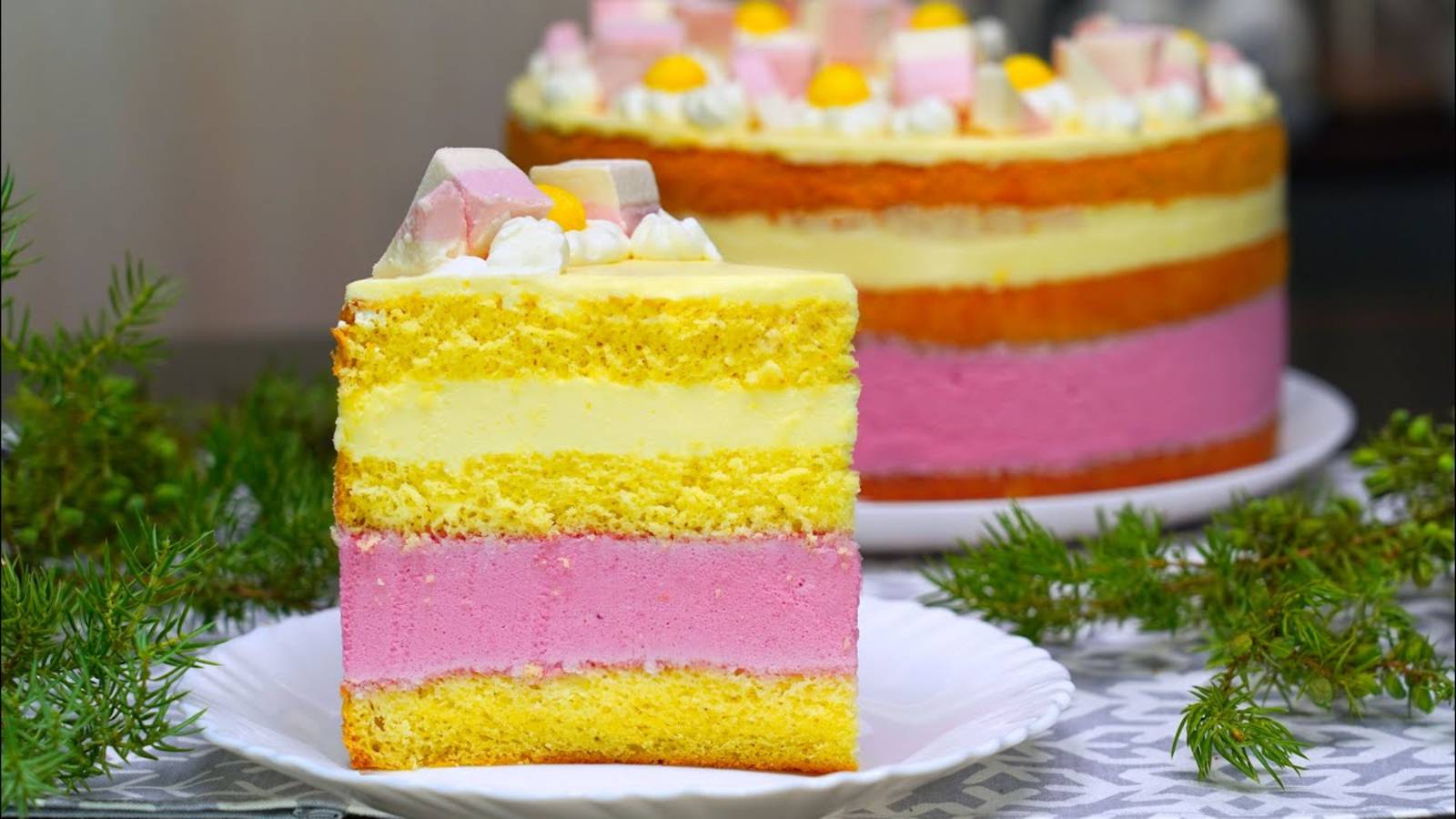 Тает во рту!!! ПОТРЯСАЮЩЕ ВКУСНЫЙ торт МУССОВЫЙ РАЙ
