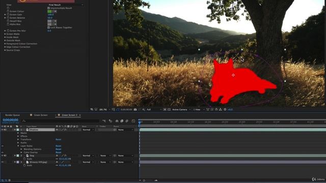 After Effects Course 051 Adding a Background that Matches the Foreground + Parenting