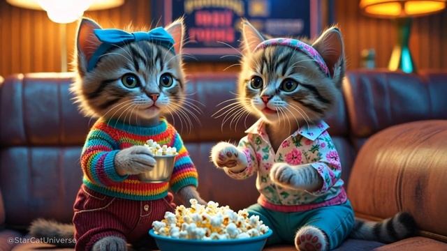 😻 Cool Cats in the 70s 🕺🕶️ - Funny Cats Doing Human Things 😻 #aicatstory #cat #catlover #cutecat