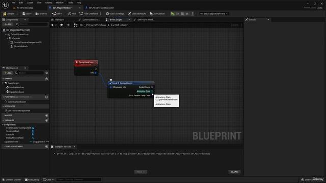 79 - Lecture 79 Setting up Player Window Blueprint Part 2