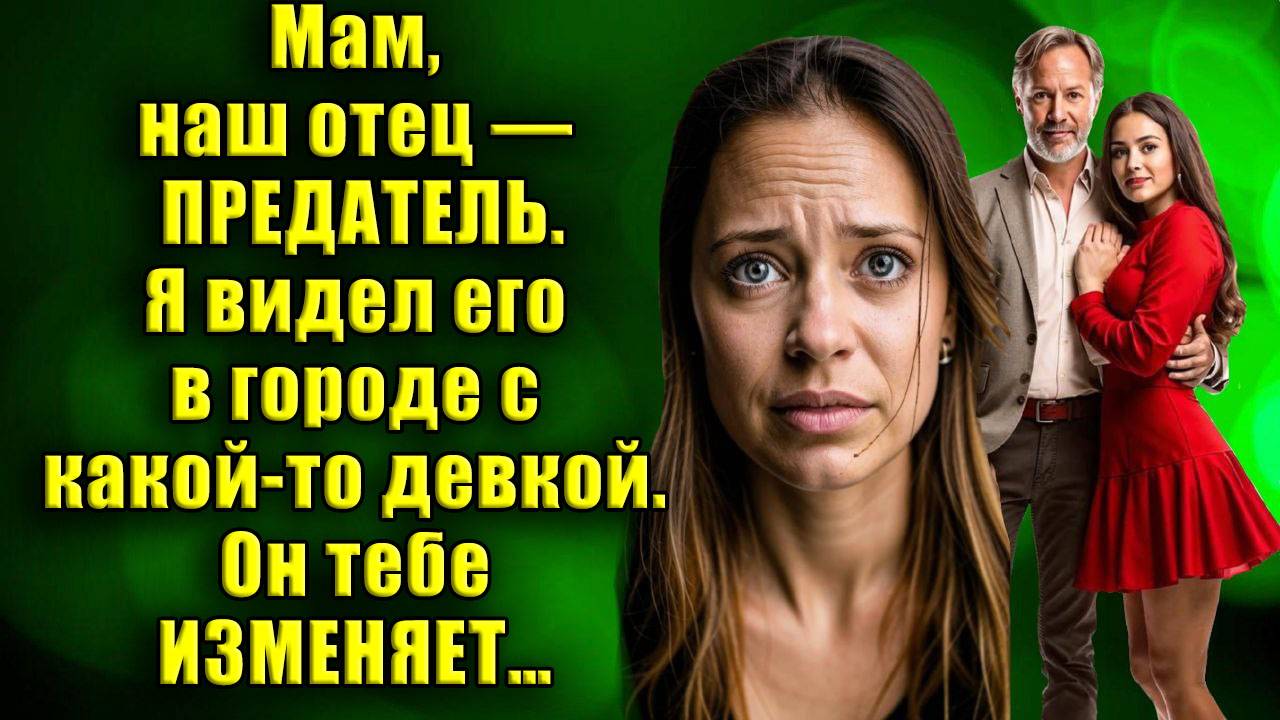 Мам, наш отец — ПРЕДАТЕЛЬ. Я видел его в городе с какой-то девкой. Он тебе ИЗМЕНЯЕТ… #аудиокнига