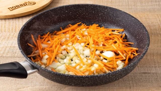 Гречка с овощами и чесноком