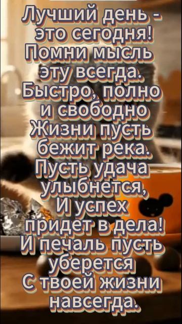 Лучший день - это Сегодня! The best day is Today! Хорошего дня! Подпишись и поделись с друзьями.