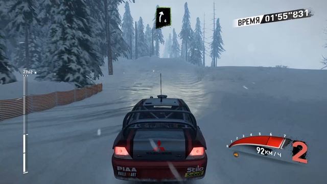 V-Rally 4 Сибирь-Россия Сильный снег