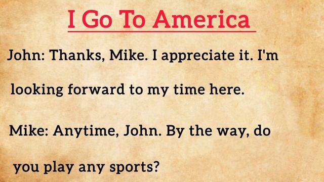 Speak English Through Stories   I Go To America Conversation   Improve Your English Skills Everyday