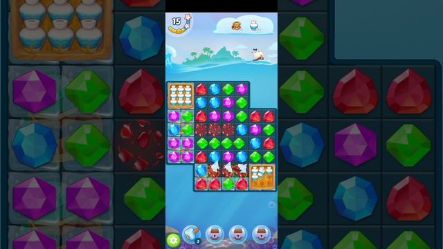 МОБИЛЬНАЯ ИГРА СОКРОВИЩА ПИРАТОВ - ТРИ В РЯД — УРОВЕНЬ 10