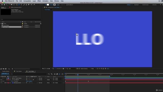 After Effects Course 029 Track Mattes_ Make Layers Appear and Disappear