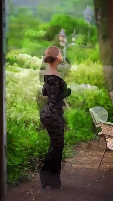 TLAuW-StPcM - Gorgeous model in a black tight swimsuit cover up  for the weekend #fashion  #style #o