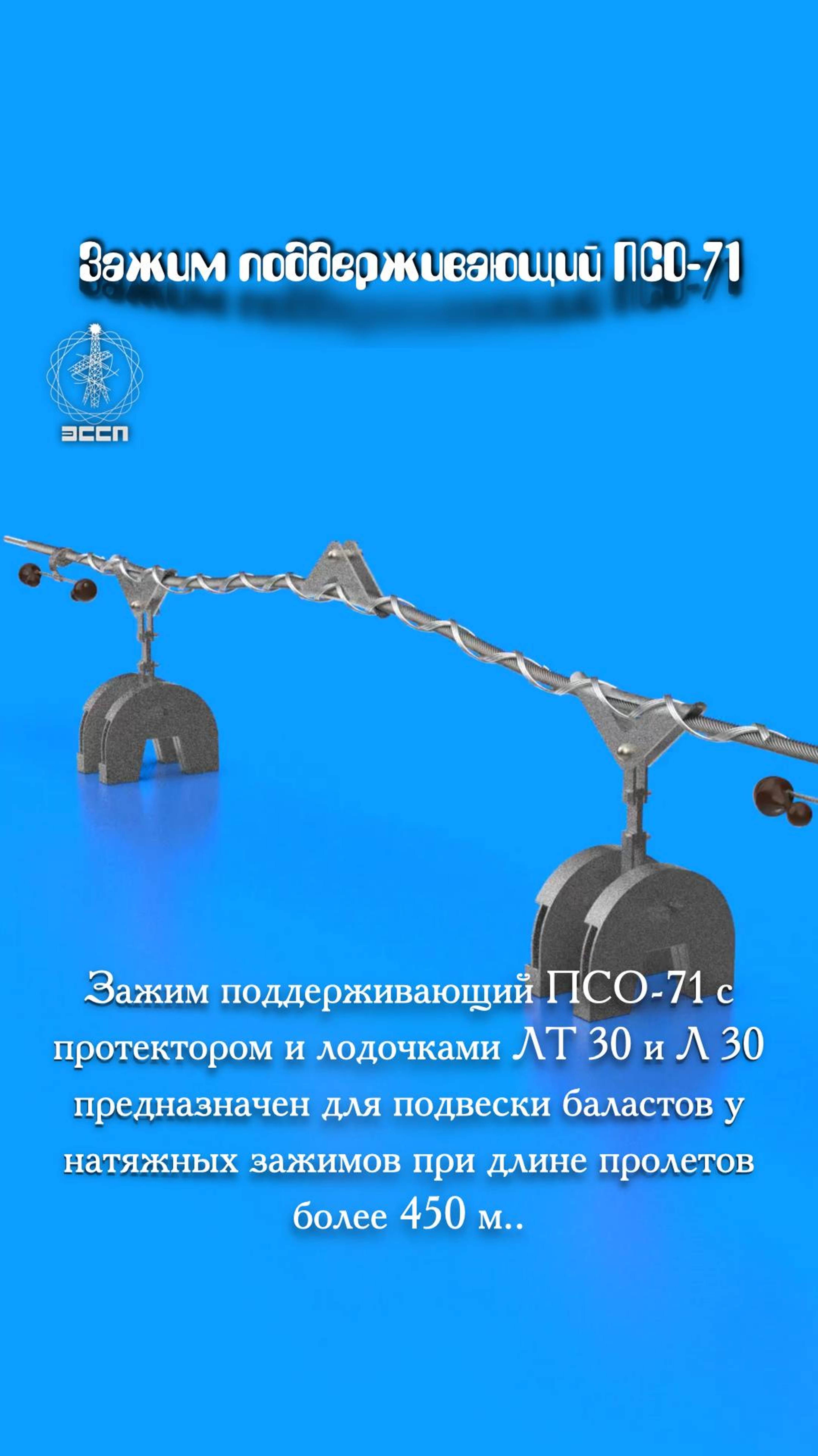 🔥 Зажим поддерживающий ПСО-11.2/11.4П-71 – "Двойная защита" для вашего кабеля! 🔥