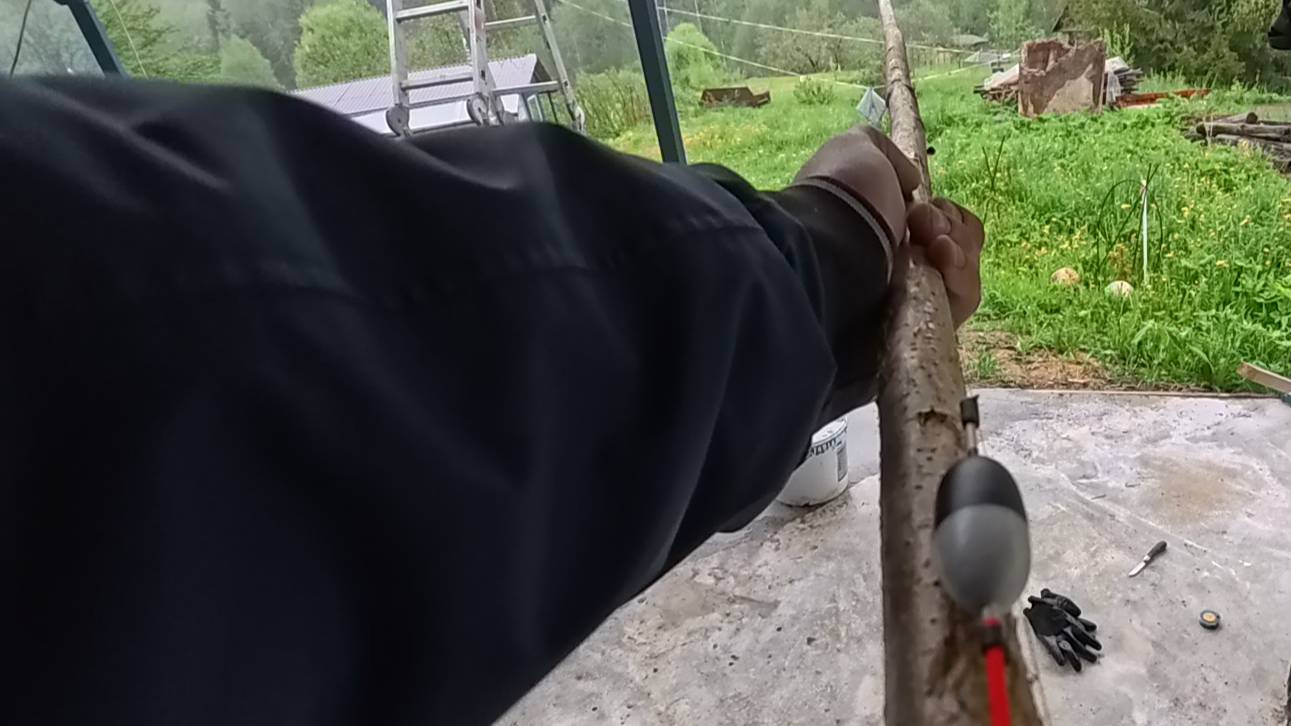 удочка за 5 минут из лещины