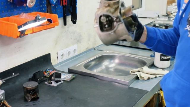 Первая замена поршня на GR8 300 2T 2024 (HENGJIN 300) 150мч.