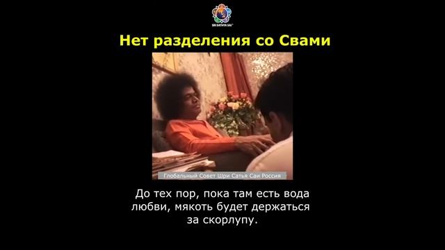 125 - Нет разделения со Свами (Аналогия с кокосом). Сатья Саи Баба.