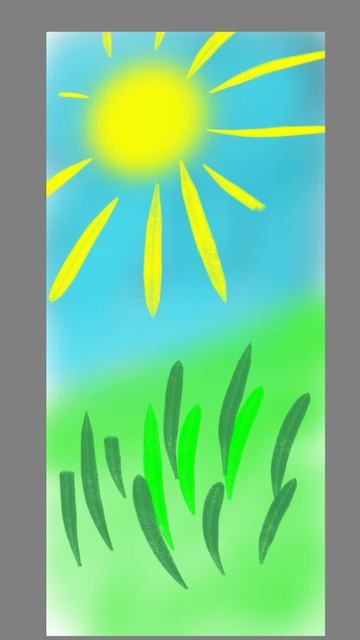 зелёный лучёк.картинка без звука.