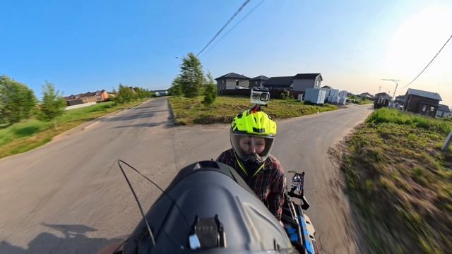Первый тест камеры Insta 360 на квадроцикле (пока без грязи)