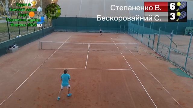 ХА ЛІГА ТЕНІС🎾/Група 6🏆/Одиночний турнір👤/Грунт🟠/З
