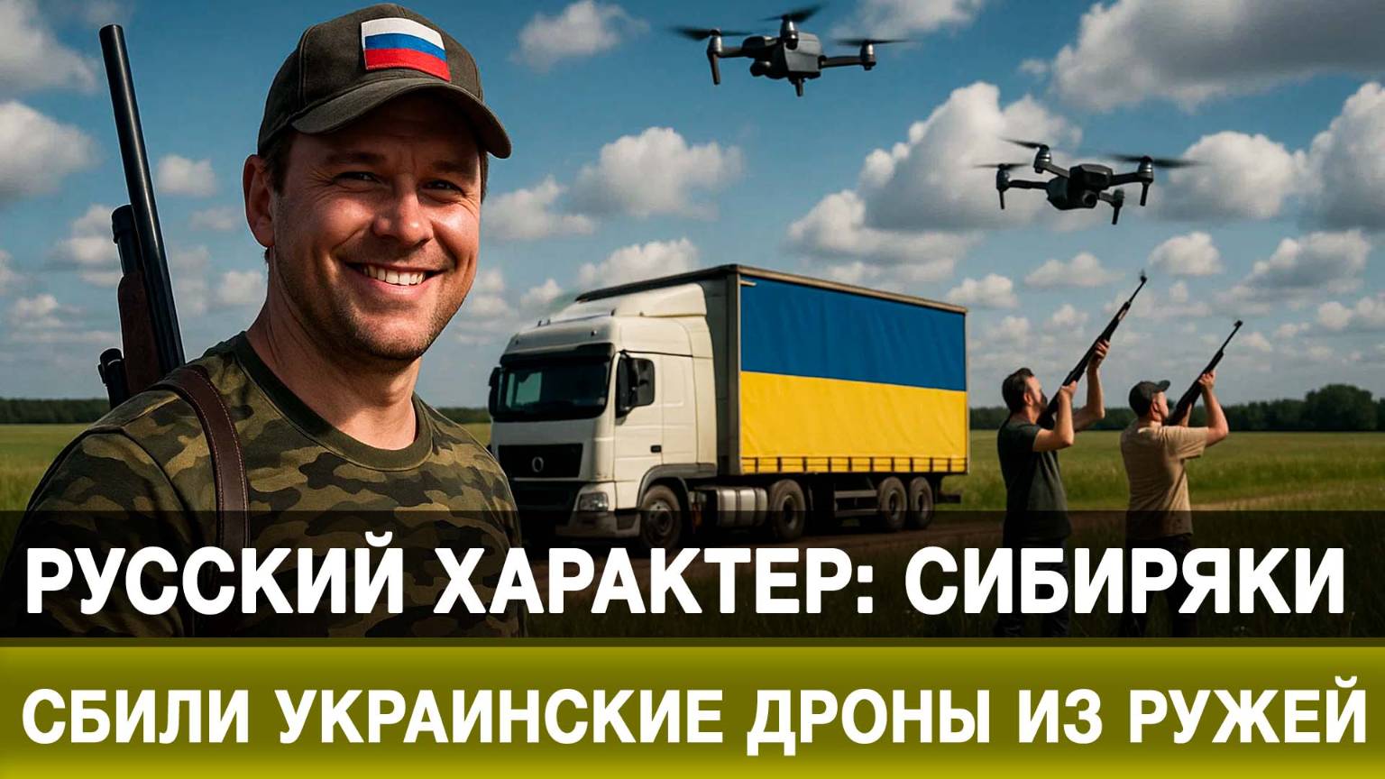Русский характер: сибиряки сбили украинские дроны из ружей