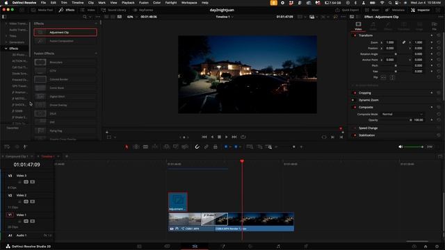 New Day-To-Night Speed Ramp Transition - Davinci Resolve