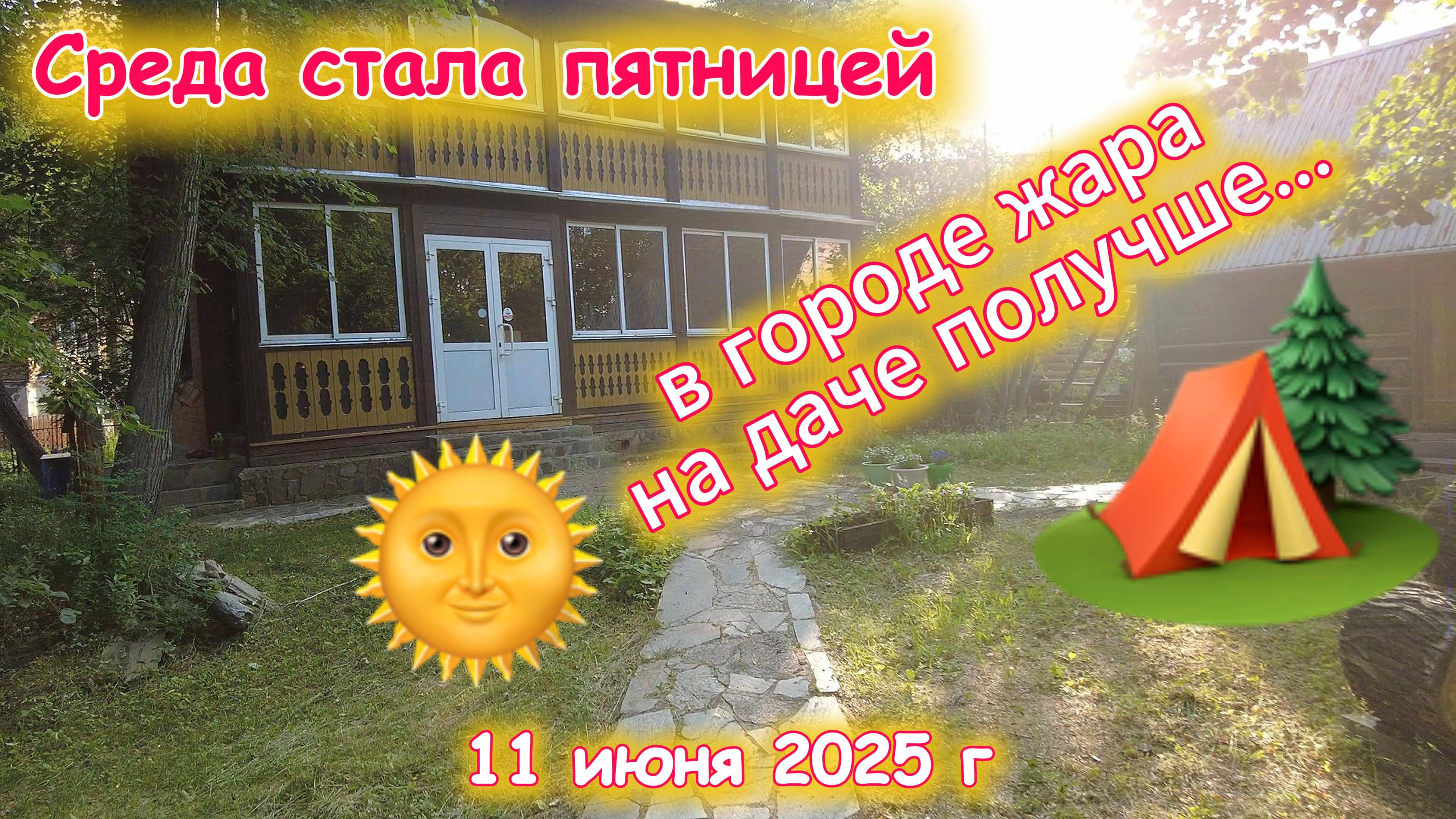 Среда вдруг стала пятницей - мы на даче 11 июня 2025 г