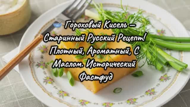 🥣 Гороховый Кисель — Старинный Русский Рецепт! Плотный, Ароматный, С Маслом. Исторический Фастфуд