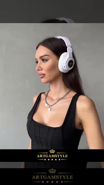 Наушники беспроводные большие белые ARTGAMSTYLE AGS CN 760