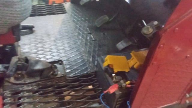 минитрактор,установил газ на мотоблочный двигатель.