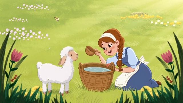 Девушка и овечка