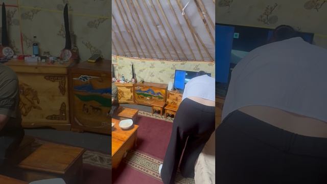 Настоящее жилище кочевников - юрта. Выставка ВДНХ.