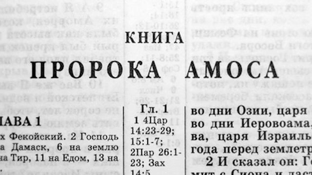030 Библия. Книга Пророка Амоса. Ветхий Завет (читает Игорь Козлов)