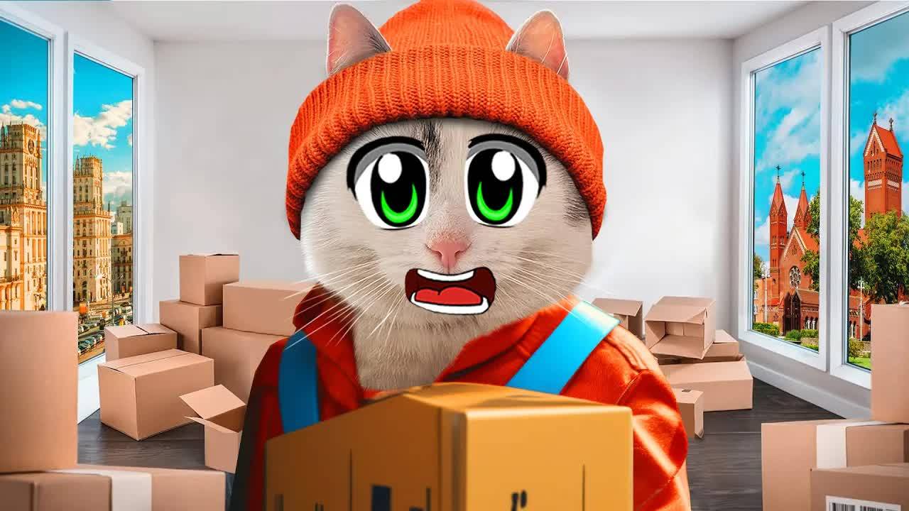 Кошка оказалась в новом месте — и сразу нашла СКРЫТЫЙ ПРОХОД 😱