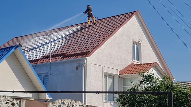 Покраска и усиление шумоизоляции металлочерепицы в Крыму +7(978) 897-85-07