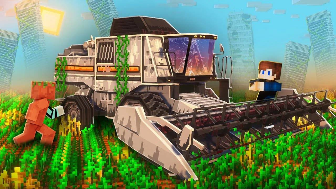 МЫ НАШЛИ ЗАБРОШЕННЫЙ КОМБАЙН НА СТАРОЙ ФЕРМЕ В МАЙНКРАФТ!