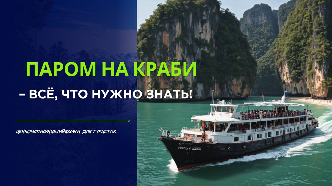 Паром на остров Краби  на Пхукете – ВСЁ, что нужно знать!