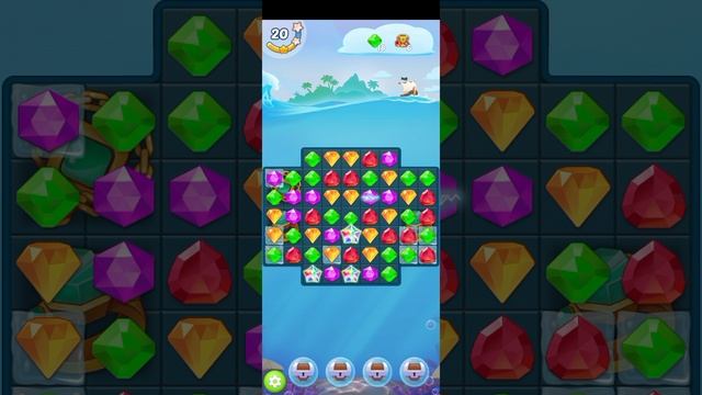 МОБИЛЬНАЯ ИГРА СОКРОВИЩА ПИРАТОВ - ТРИ В РЯД — УРОВЕНЬ 4