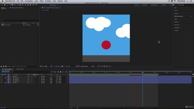 After Effects Course 020 Challenge_ Bouncing Ball Animation