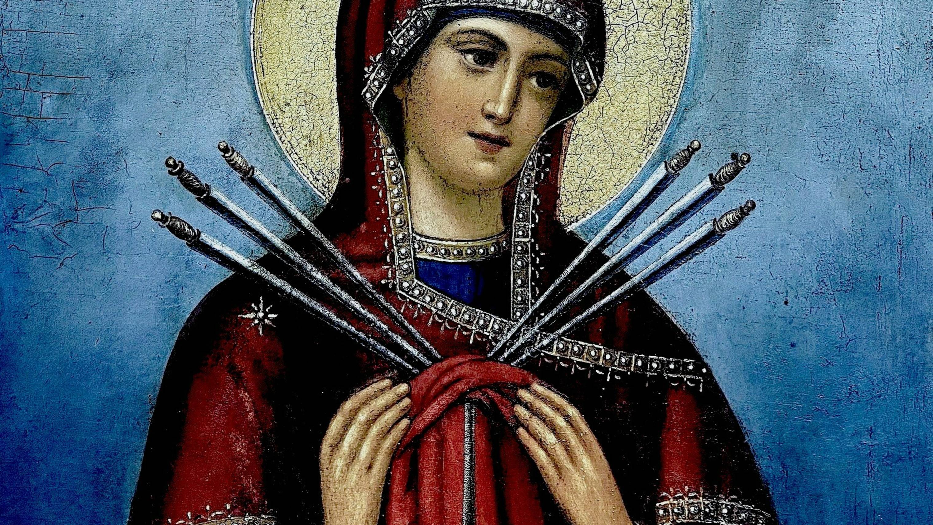 ИКОНА БОЖИЕЙ МАТЕРИ "УМЯГЧЕНИЕ ЗЛЫХ СЕРДЕЦ".