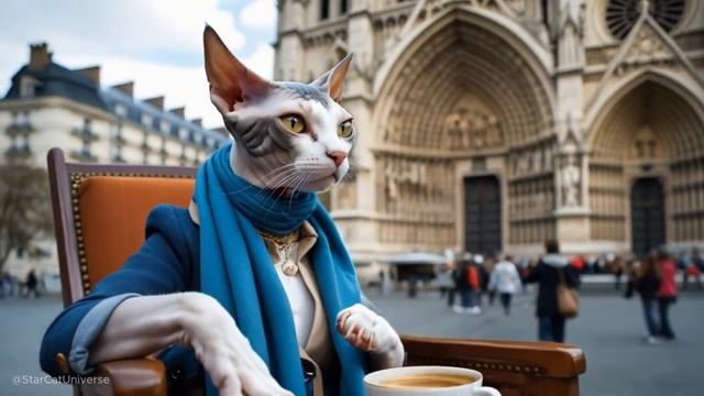 🗼🐱Tourist Cats in Paris, France ✈️🥖- Funny Cats Doing Human Things #FunnyCats #CatLovers #cutecat