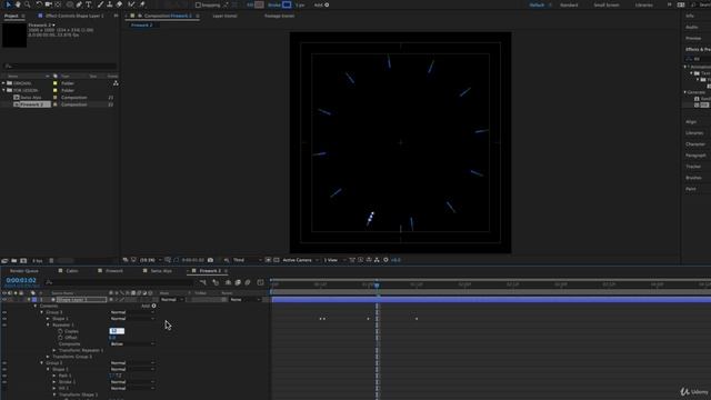 After Effects Course 049 Animating Fireworks with a Repeater Shape