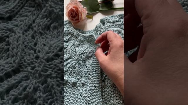 Кокетка спицами в копилку 🤗#вязаниедляновичков #вяза