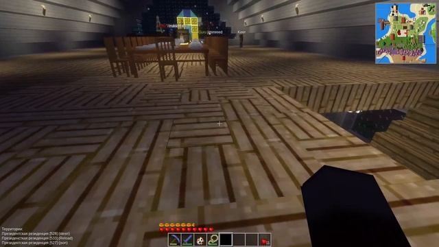 В гостях у minetest админа в его резиденции (деревня игрок?