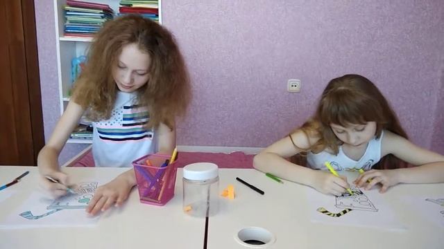 Челлендж раскраски в три карандаша