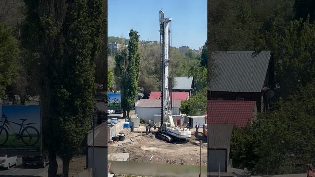 Стройка бурение под фундамент май 2024г