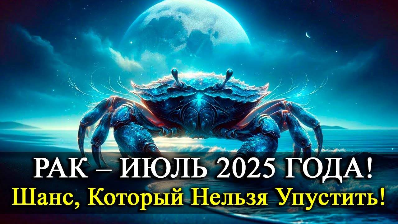 🔥 РАК в июле 2025: Время больших решений! Что готовит судьба? Гороскоп, который Вас удивит!