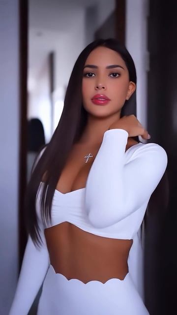 FKMJZjnG1aM - Stunning white tight pants and top summer outfit of the day #fashion  #style #outfit #
