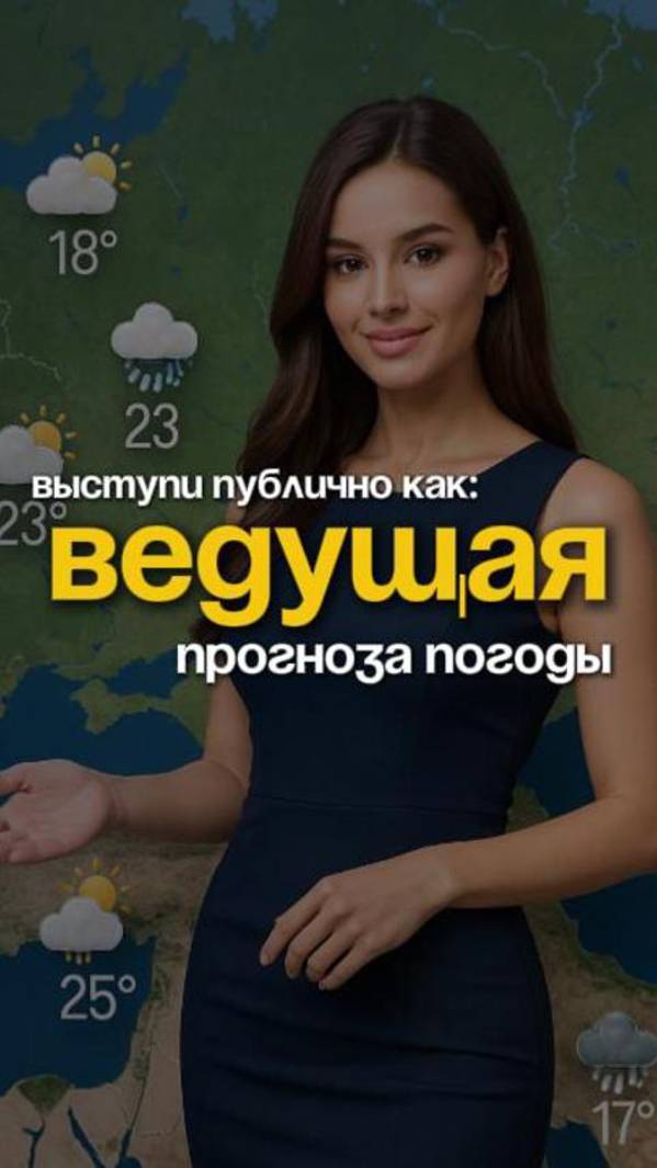 Выступи публично, как ведущий прогноза погоды