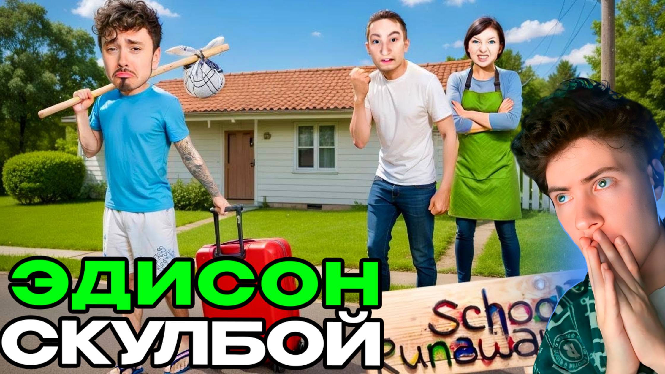 ЭДИСОН СКУЛБОЙ МЕНЯ ВЫГНАЛИ ИЗ ДОМА ЗЛЫЕ РОДИТЕЛИ В SCHOOLBOY RUNAWAY В МАЙНКРАФТ! EDISONPTS ОБЗОР