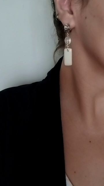 Серьги Фарфоровые